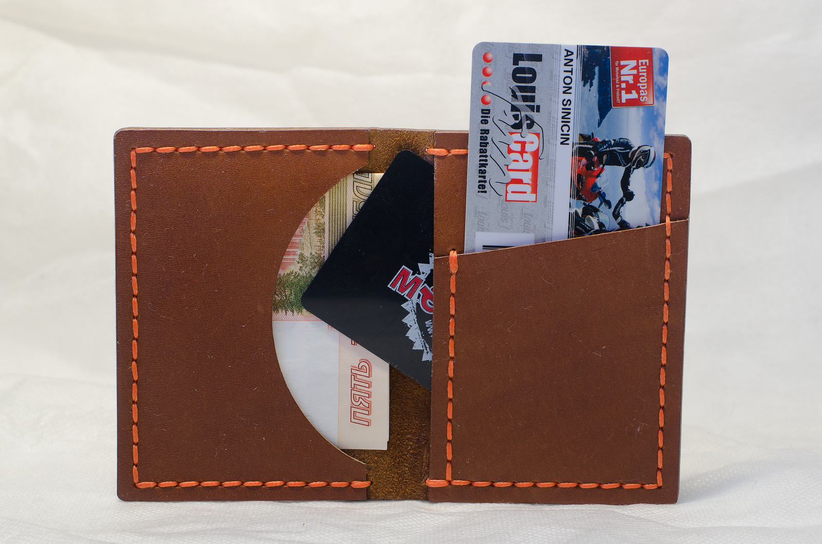 Cardholder+, my leather item #1 - My, Leather, Cardholder, Longpost, With your own hands, Leather, Leather craft, Leather products