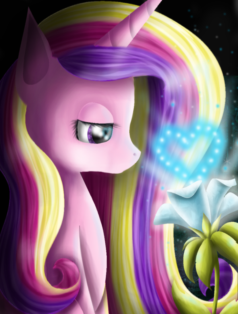 Магический цветок - My Little Pony, Princess Cadance, PonyArt, DeviantArt