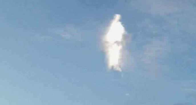 The image of the Mother of God appeared in a cloud - news, Clouds, Image, The photo