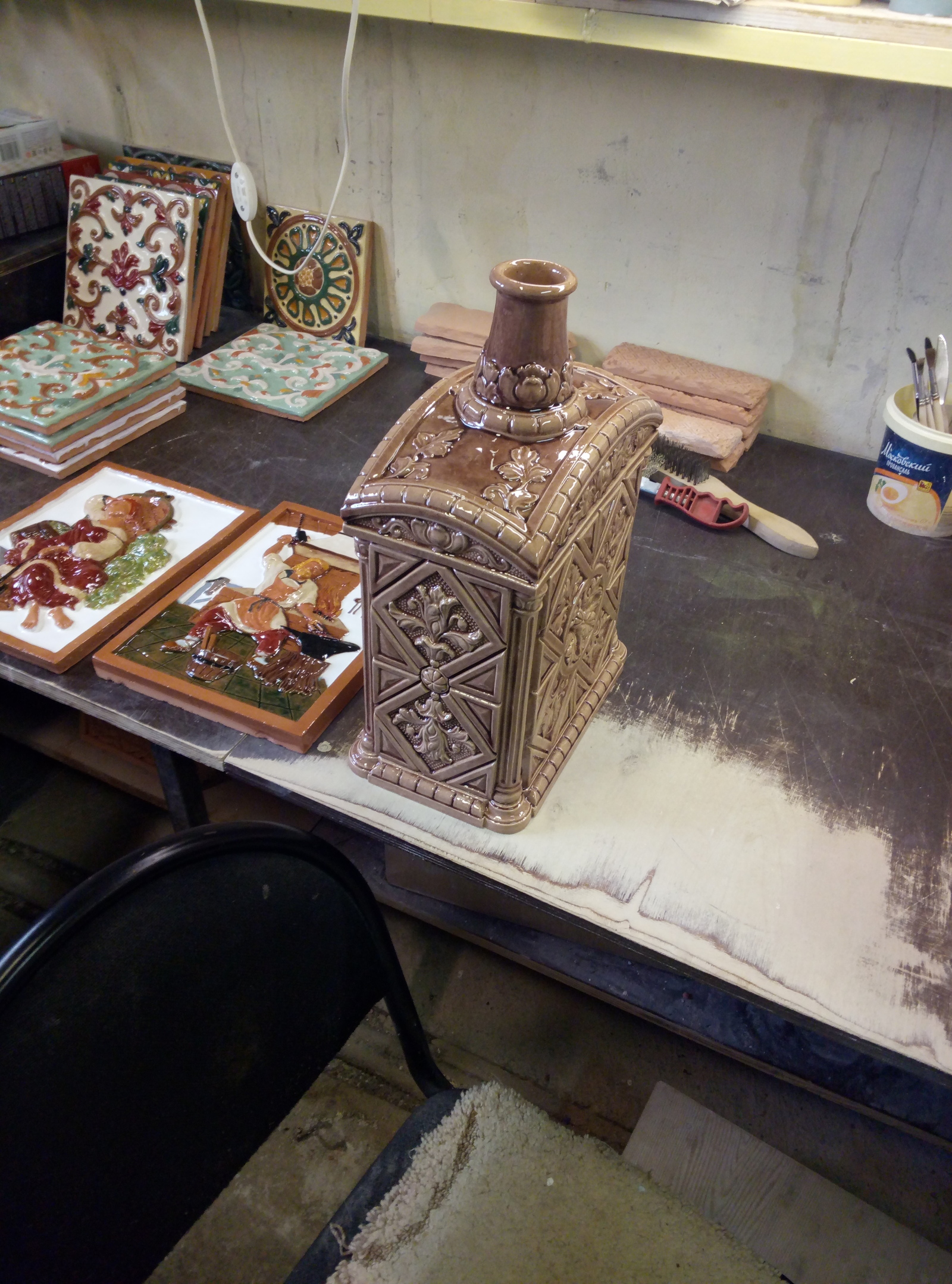 Ceramic workshop. Oooooooo long post. - My, My, Ceramics, Tiles, Longpost