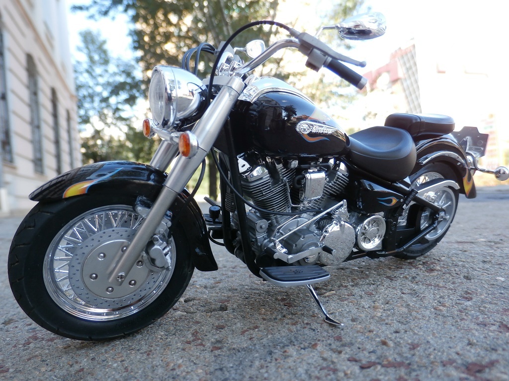 Yamaha XV1600 RoadStar - Моё, Мотомоделизм, Долгострой, Длиннопост, Tamiya, Масштабная модель, Мото