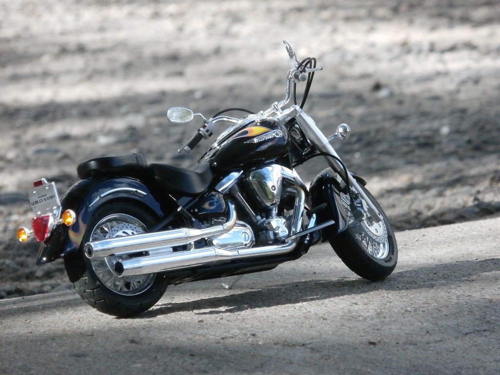 Yamaha XV1600 RoadStar - Моё, Мотомоделизм, Долгострой, Длиннопост, Tamiya, Масштабная модель, Мото