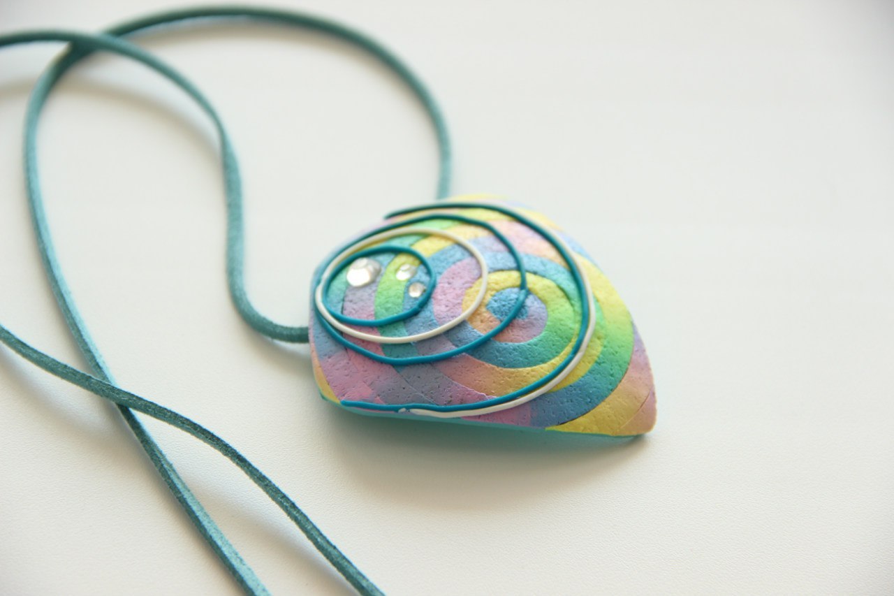 Handmade jewelry - My, Handmade, Decoration, With your own hands, Accessories, Pendant, Polymer clay, Longpost