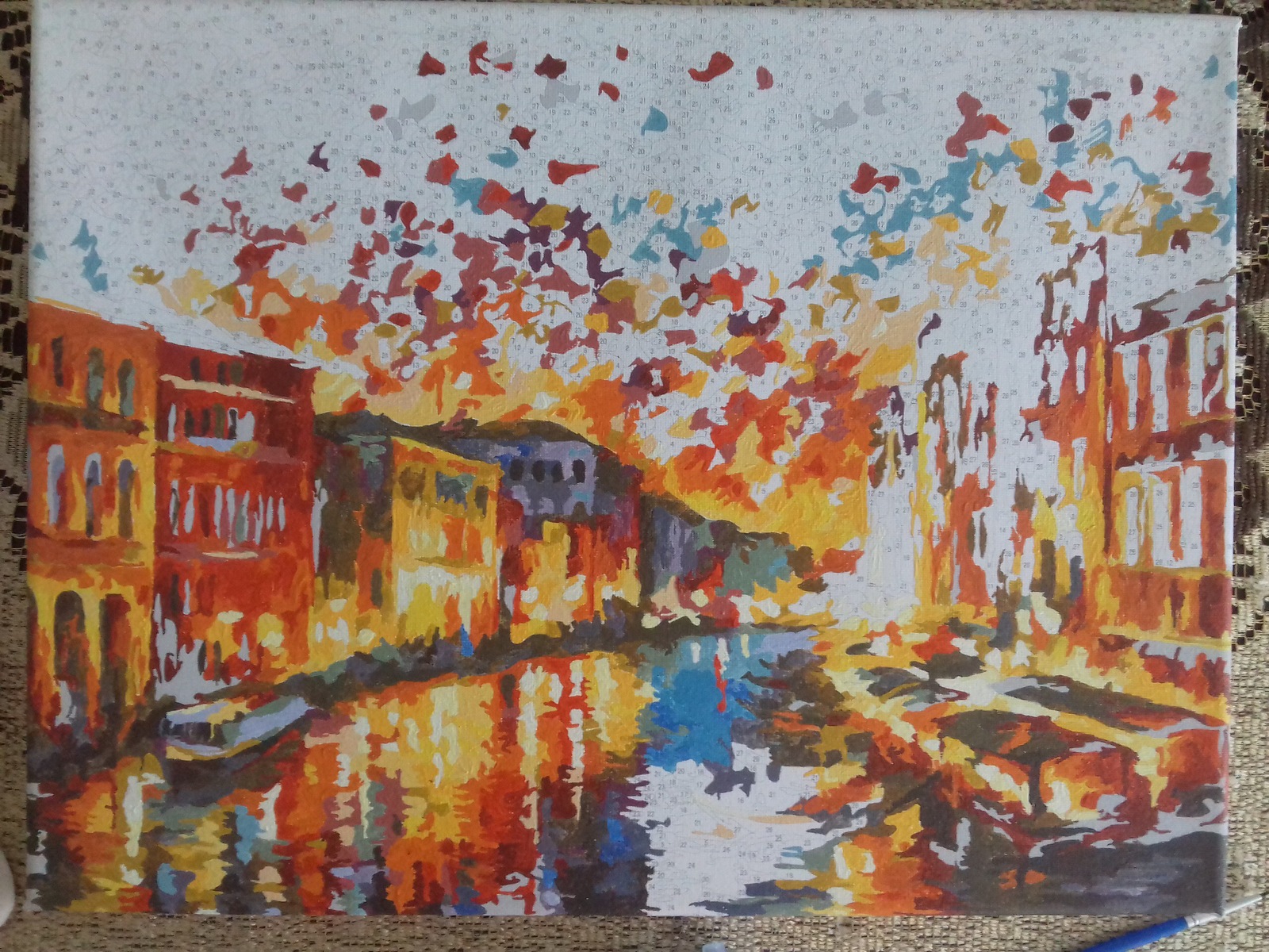 Hurrah!)) Completed another picture)) - My, Creation, Enthusiasm, Hobby, Paintings by numbers, Brightness, Venice, Longpost