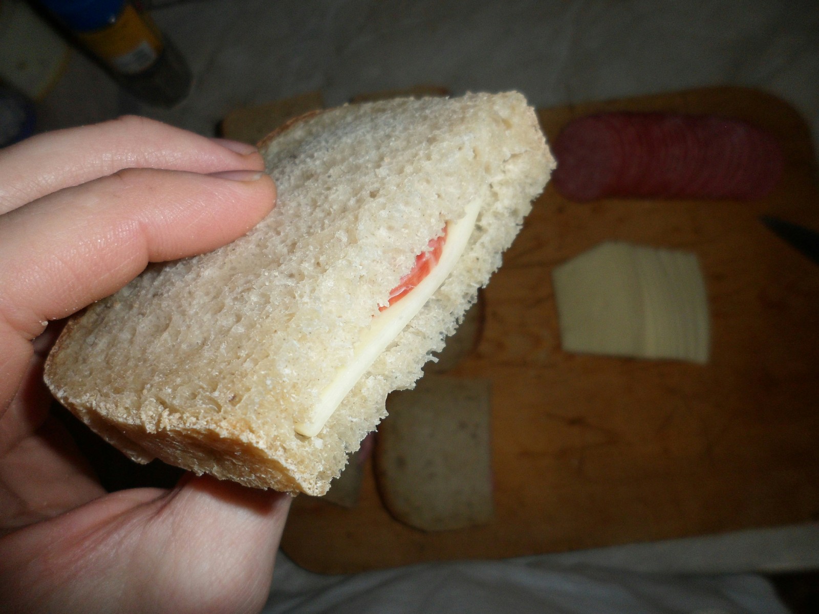 Granwiches for breakfast - My, Breakfast, Toast, Cheese, Sausage, Longpost, Food, Recipe, Cooking