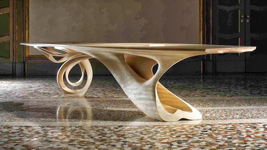 Continuing the theme of the graceful curves of wooden products - Furniture, Tree, Art, Longpost