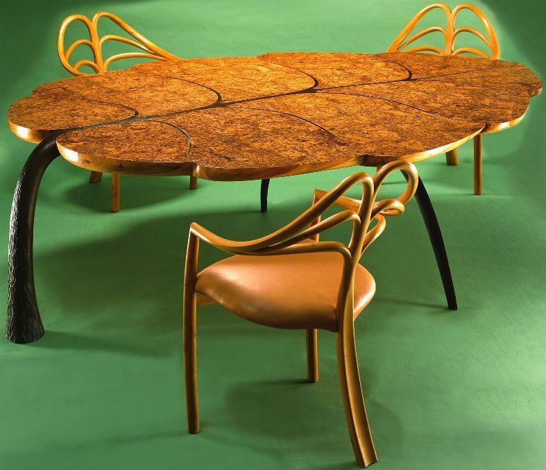 Continuing the theme of the graceful curves of wooden products - Furniture, Tree, Art, Longpost