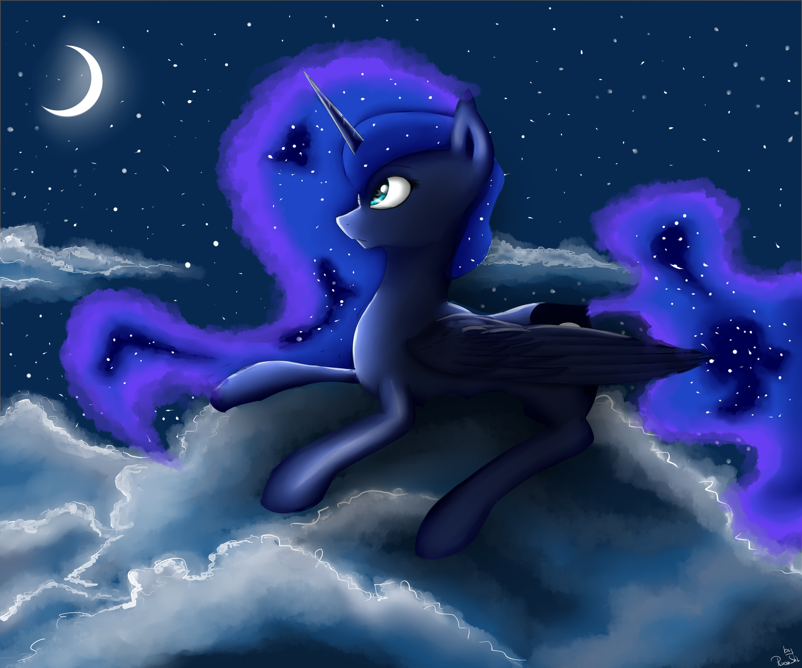 Memories of the past - Моё, My Little Pony, Princess Luna, Ruanshi