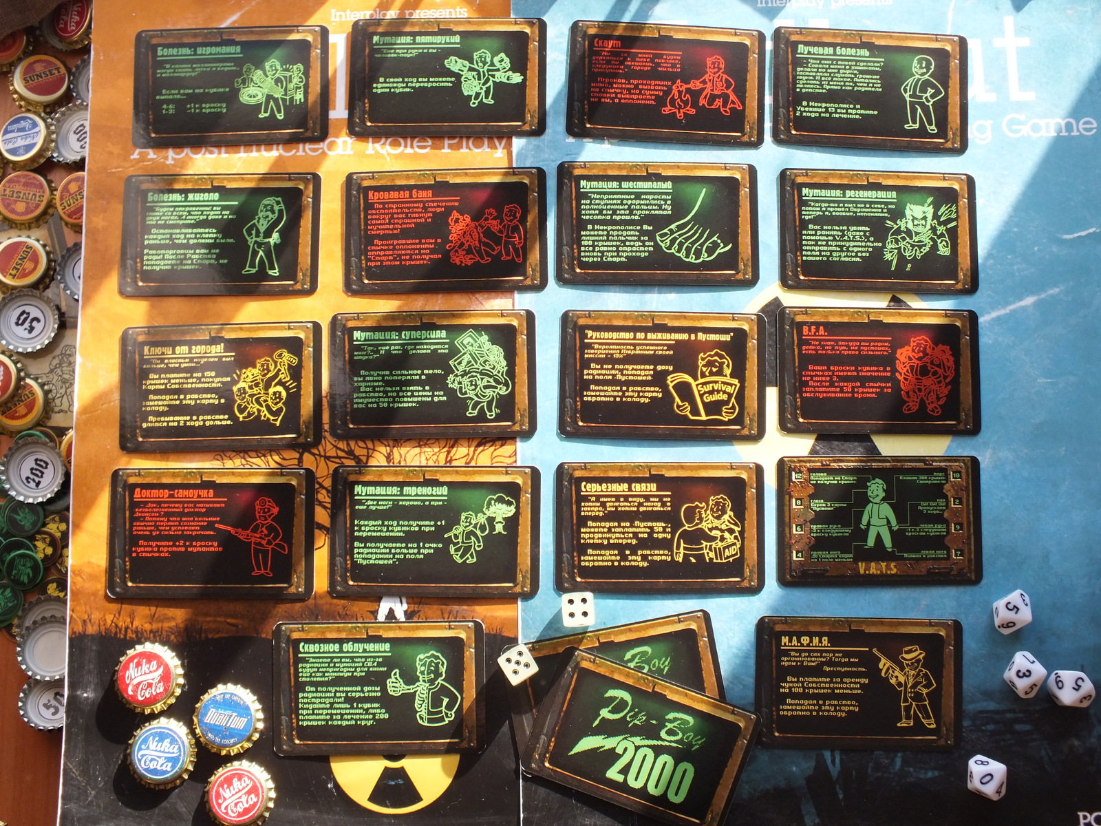 Peekaboo's Gift for the Holidays: Fallout Board Game. - My, With your own hands, Monopoly, Fallout, Fallout 1, Presents, February 23, Board games, Longpost