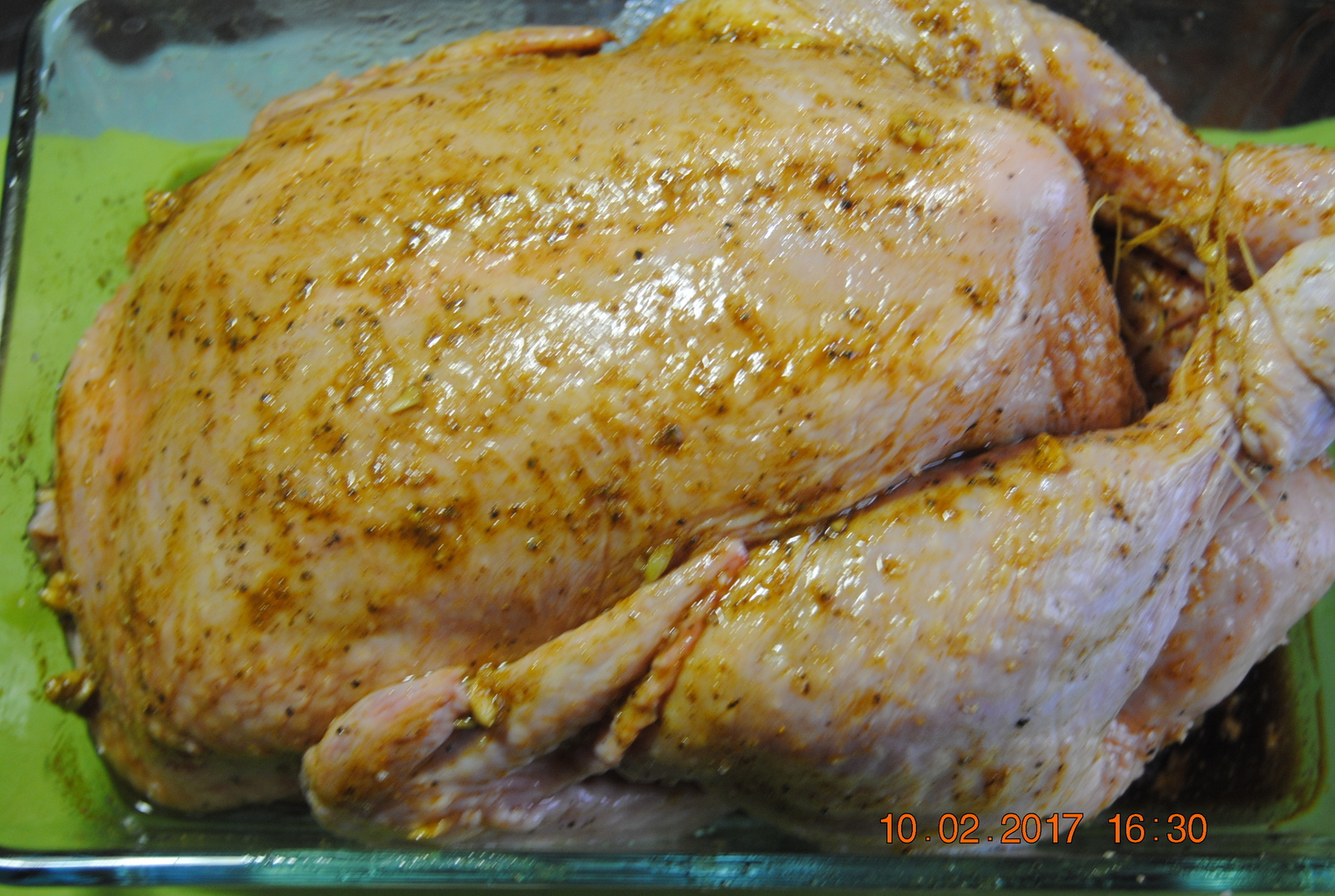 Too lazy to cook dinner, then bake chicken today - My, Hen, Cooking, Dinner, Garlic, , , Longpost