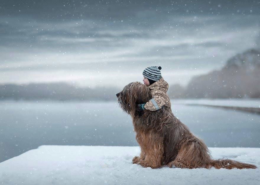 “Little children and their big dogs” — photo project by Andrey Seliverstov - Dog, Children, The photo, Longpost