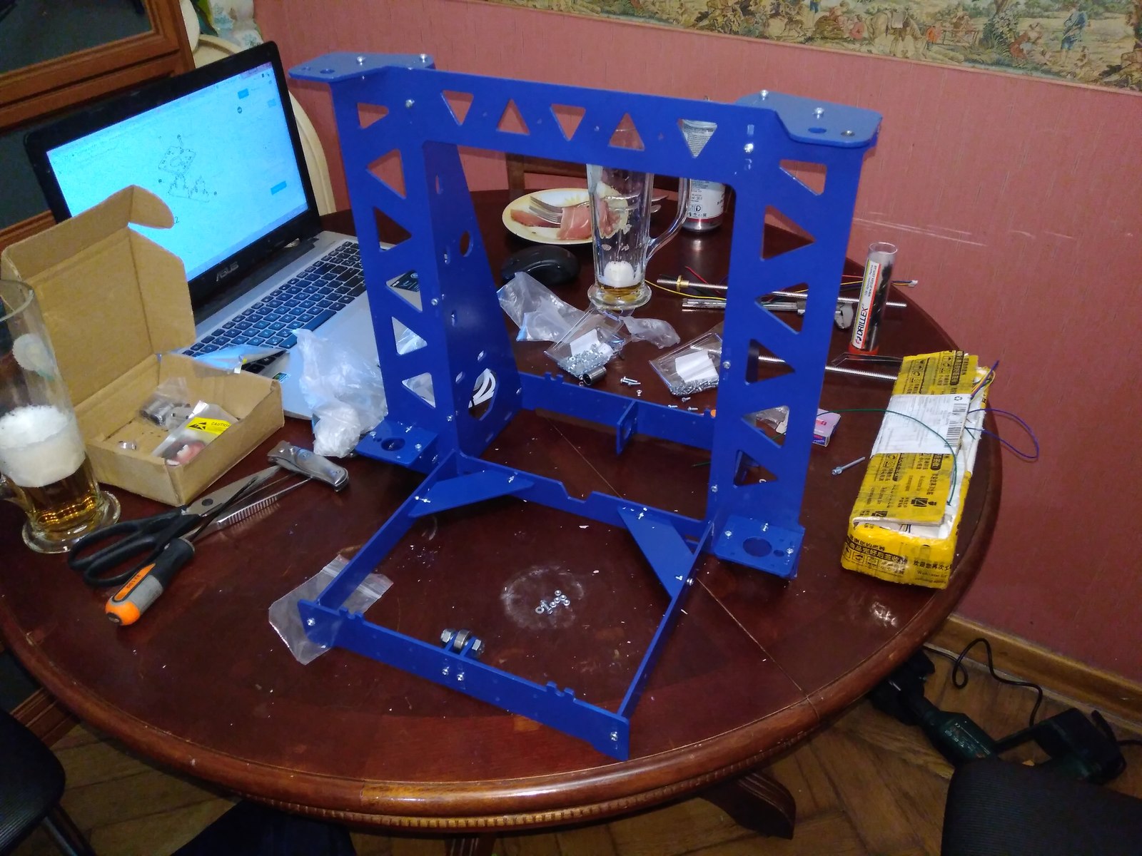Prusa I3 steel assembly from scratch - My, 3D printer, , Longpost