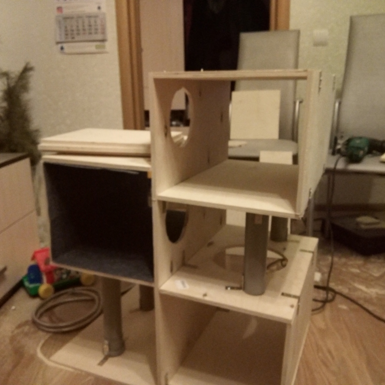 We make the Cat's house with our own hands - My, With your own hands, cat house, Cats will take over the world, Longpost, cat