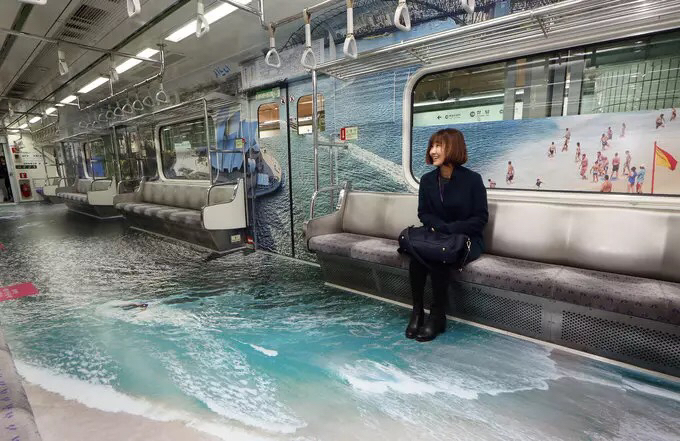 Subway car in Seoul - The photo, Metro, Seoul