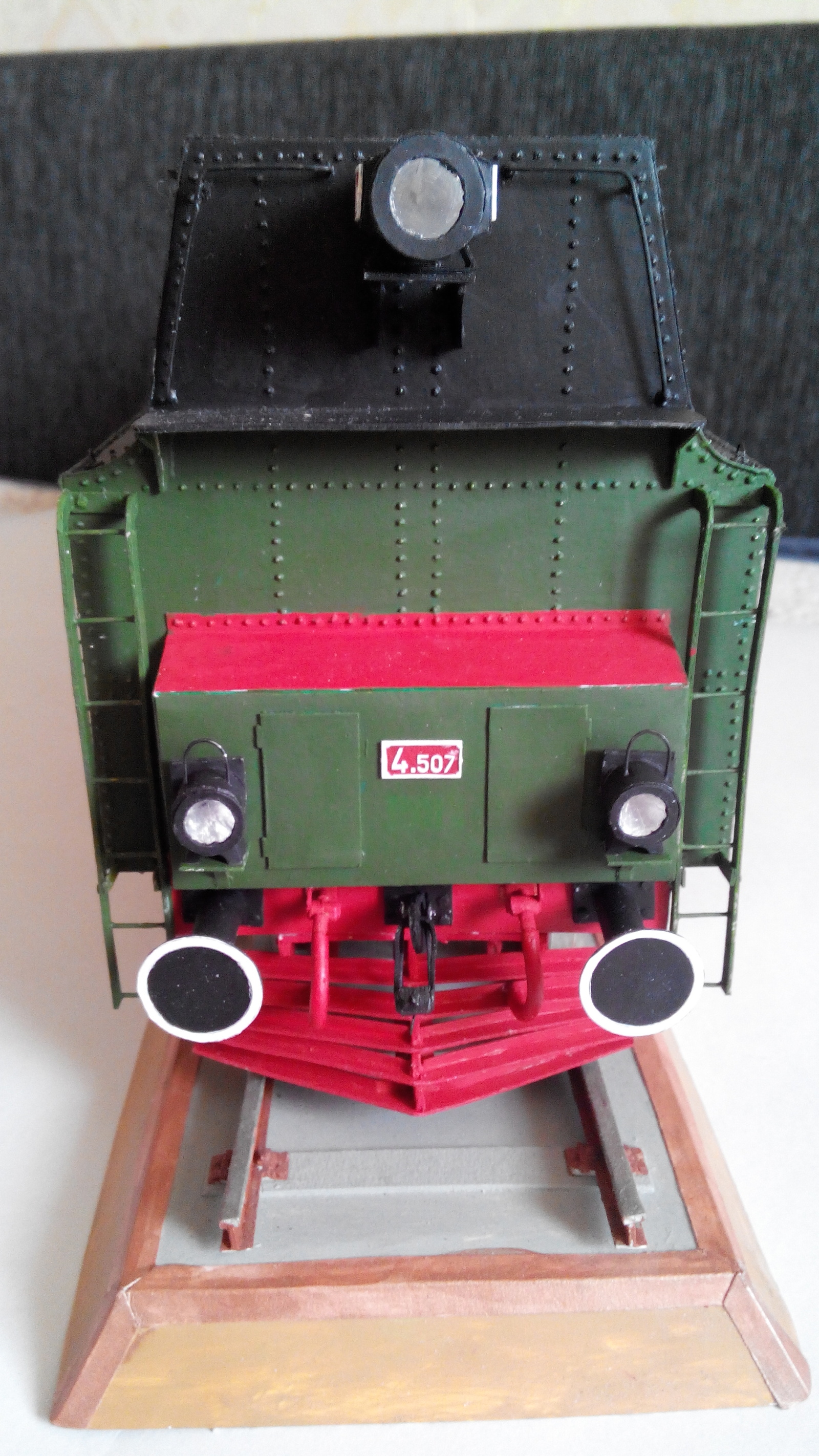 HCP 1-6-2 Bulgar made of cardboard - My, Locomotive, Models, Cardboard, Modeling, Longpost