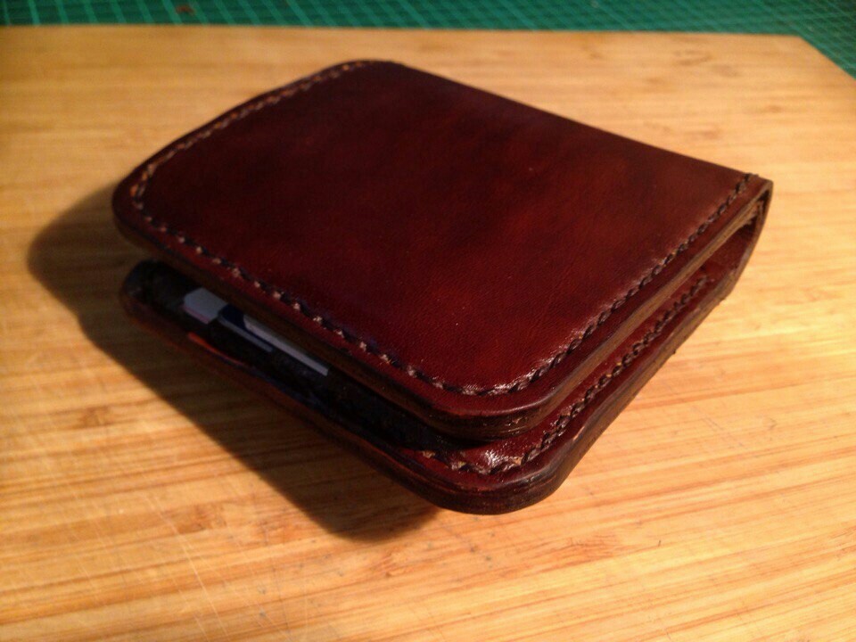 Skin coloring experiment - My, Leather, Wallet, Handmade, Experiment, Longpost