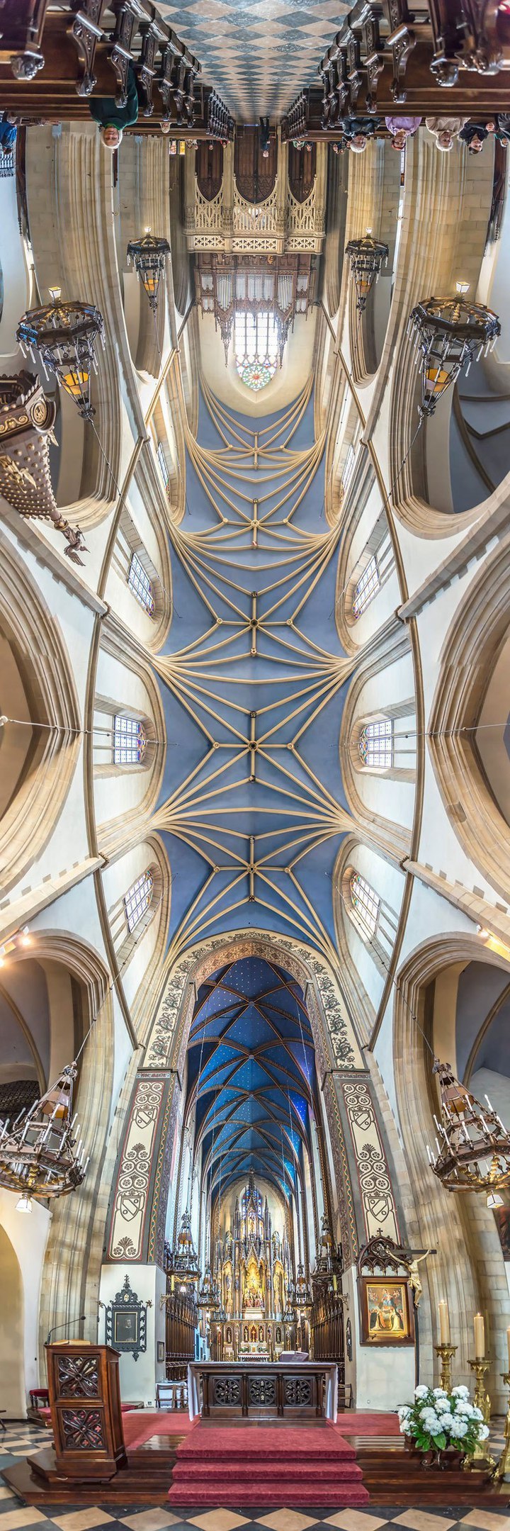 Vertical panoramas of church ceilings - Панорама, Church, The photo, Temple, , Ceiling, Longpost