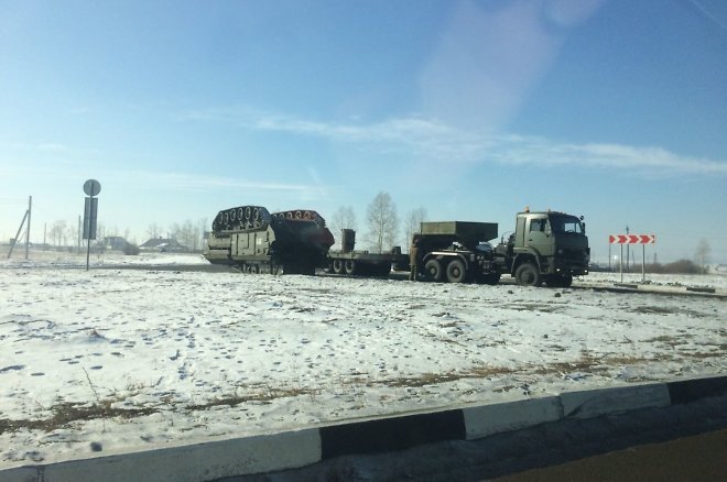 Only in Chita can they accidentally turn over an armored personnel carrier)) - Chita, Armored personnel carrier, Military