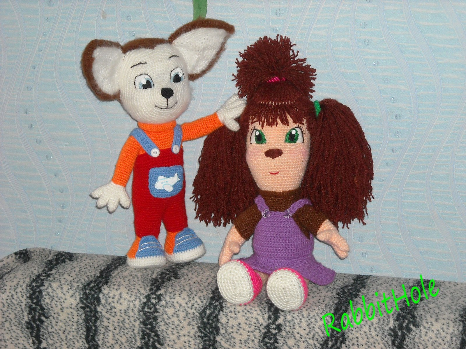 My Barboskins)) - My, Barboskins, the Rose, Friends, Children, Elizabeth, Cartoons, Longpost, Knitted toys