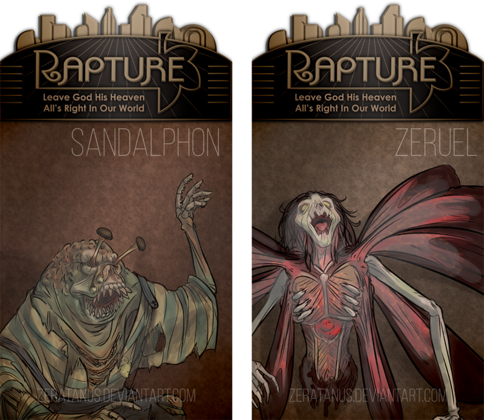 Rapture 3 - Art, Deviantart, BioShock, Evangelion, Crossover, Rapture, Longpost, Anime