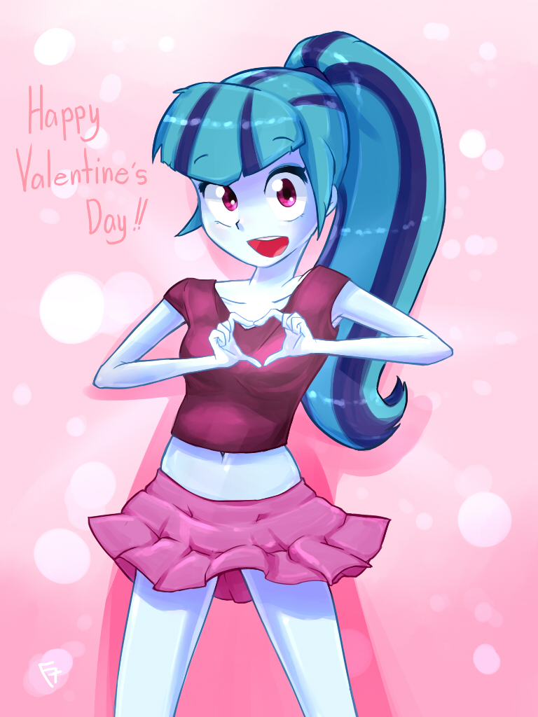 Valentine card from Sonata - My little pony, Equestria girls, Sonata dusk, Valentine's Day