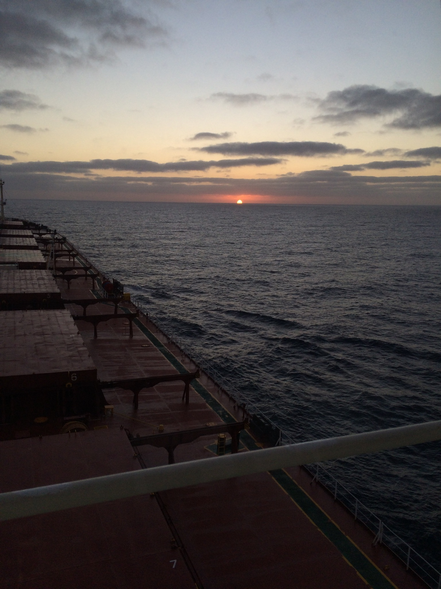 Just a view from the workplace) - My, Sunset, Vessel, Sea, Workplace