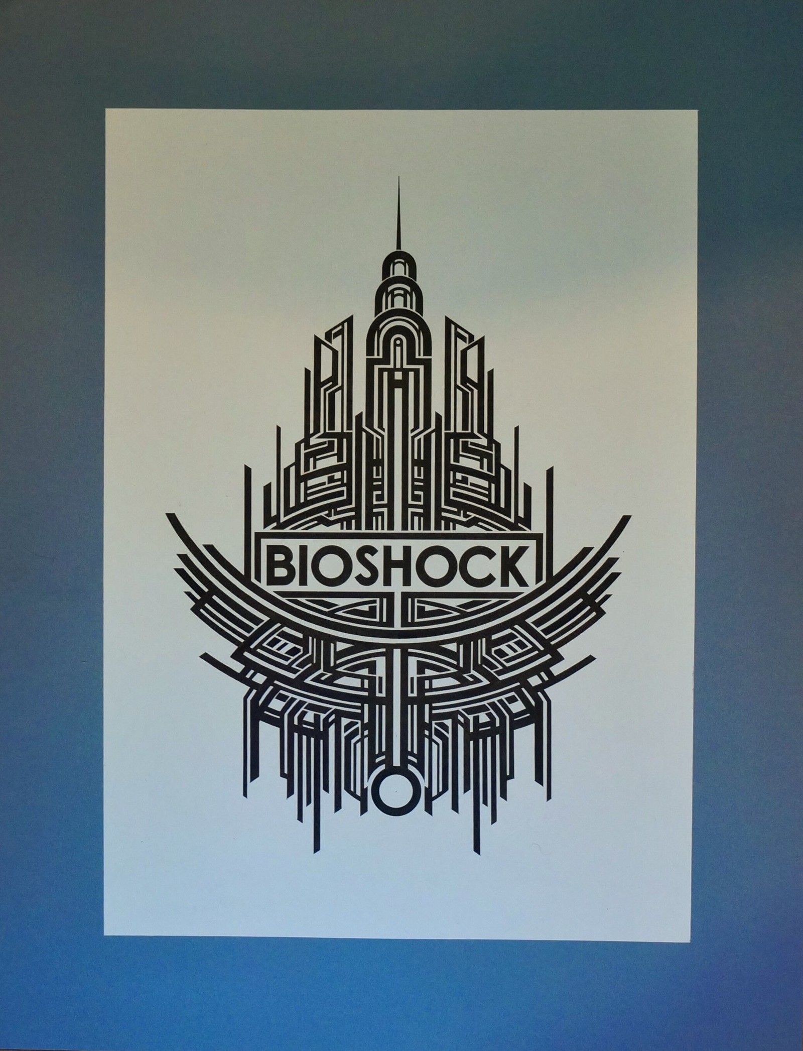 Welcome to Rapture - My, BioShock, Rapture, Drawing, Art, My, Abstraction, Game art, Longpost