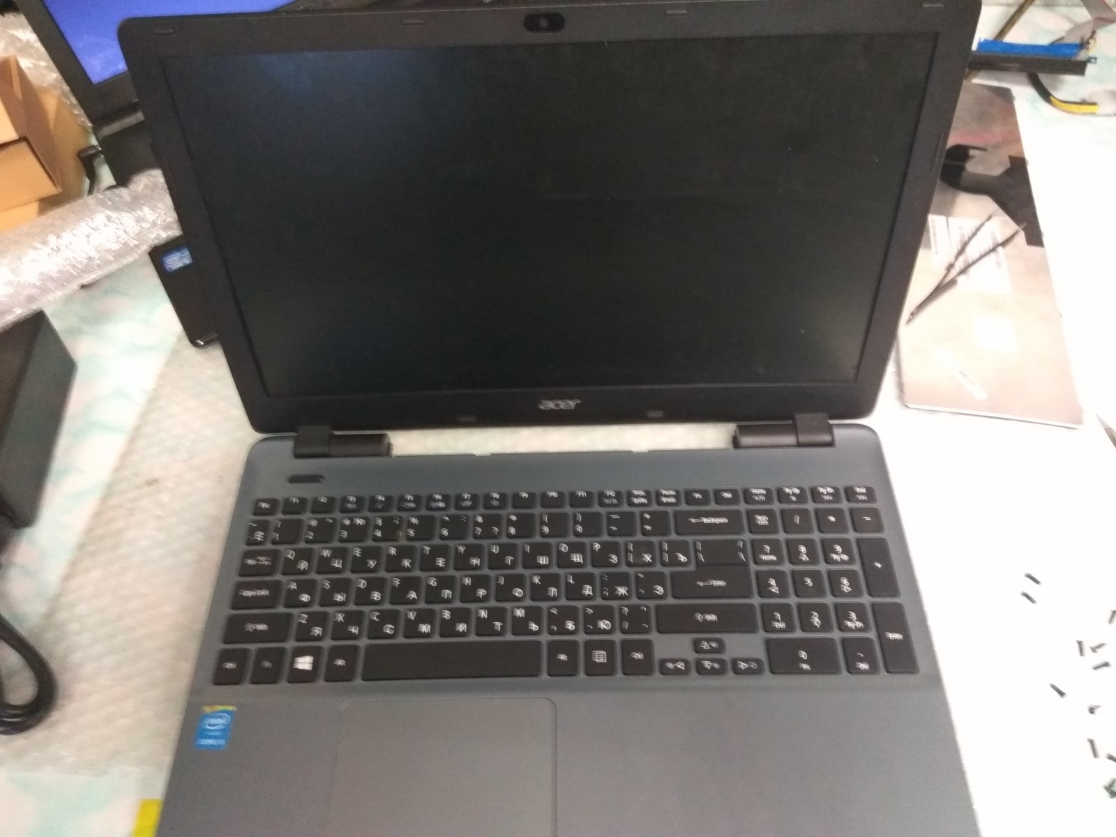 Acer e5 laptop repair after flooding and other service. - My, Repair of equipment, Repairers Community, Screenshot, Computer, Longpost