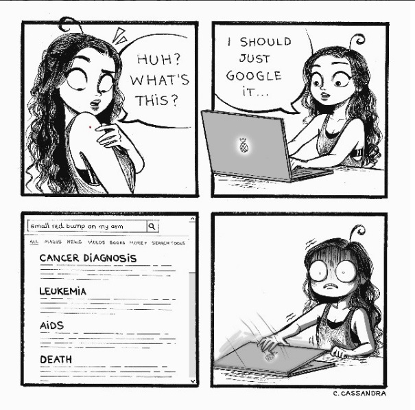 Never Google Symptoms - c-Cassandra, Comics, Girls, Google, Health, Not mine