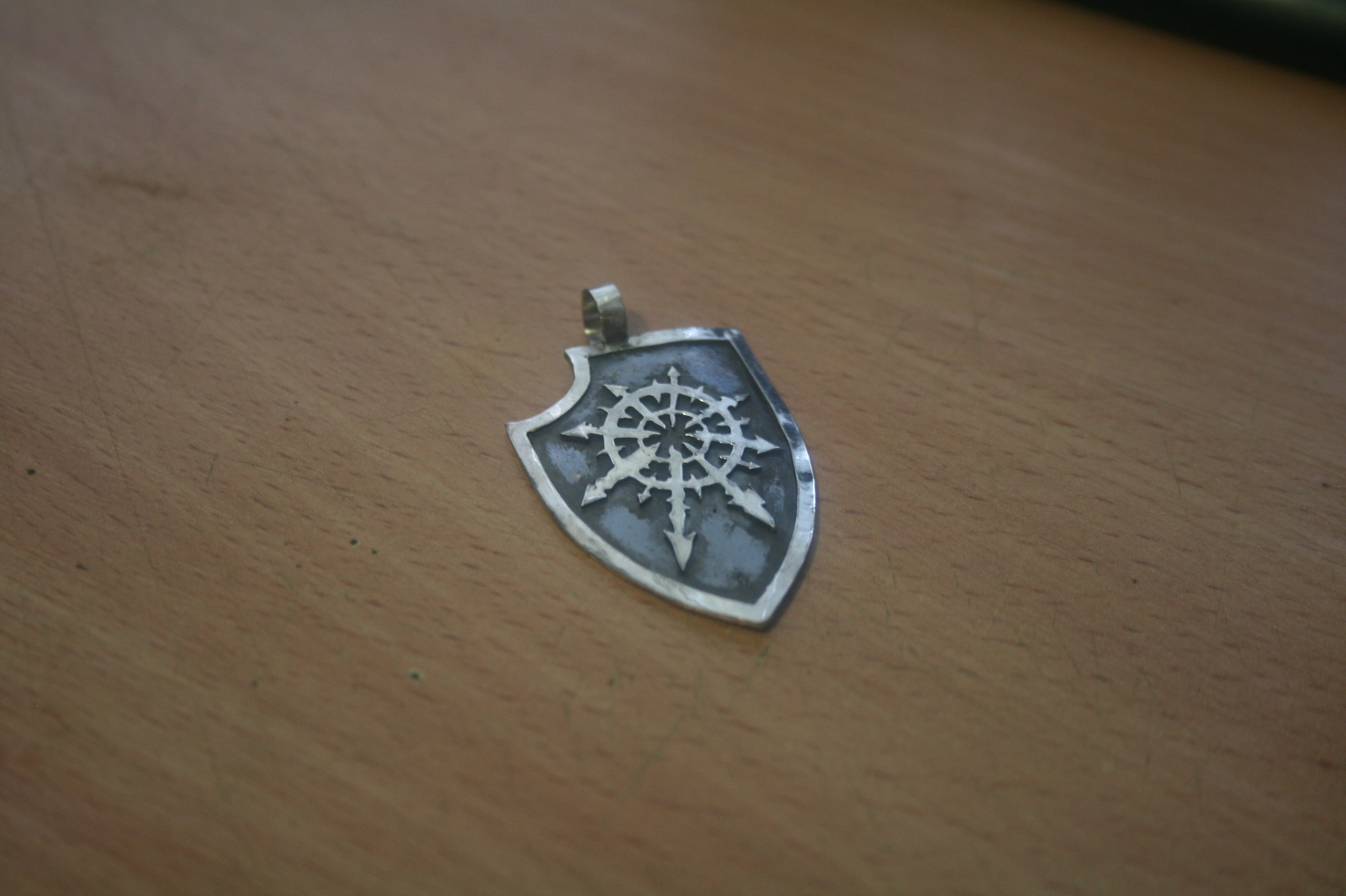 Pendant with the symbol of Chaos - My, Handmade, Pendant, Decoration, Warhammer, Chaos, Longpost