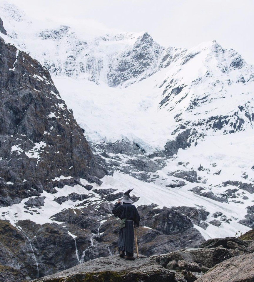 Photographer put Gandalf in New Zealand photos - The photo, New Zealand, Gandalf, beauty, Longpost