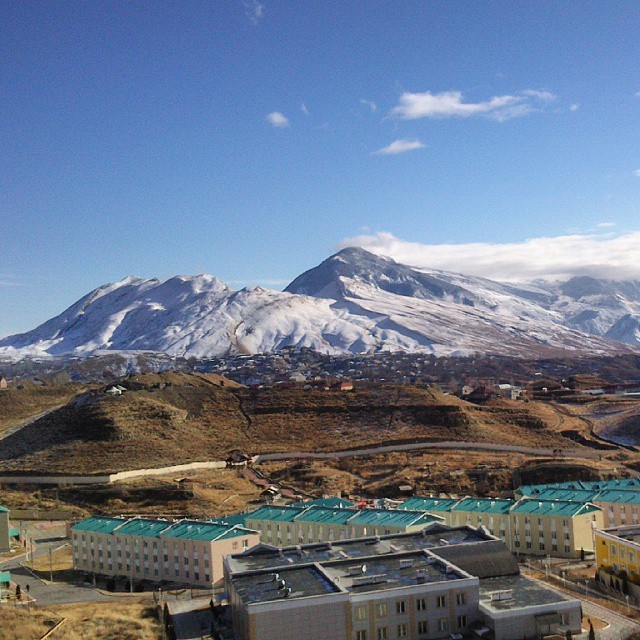 The first snow in Dagestan. - Dagestan, My, First snow, 