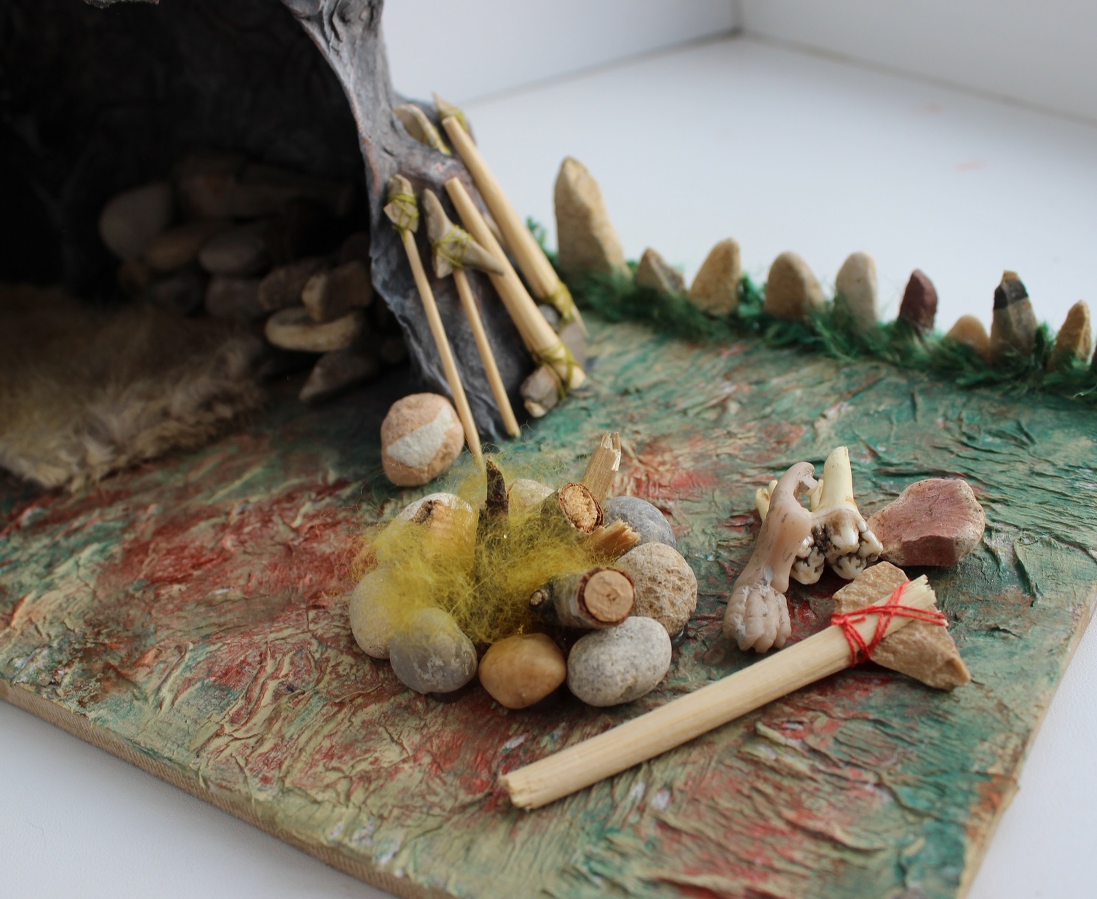 Miniature - Stone Age Hermit - My, Miniature, Papier mache, Caves, Stone Age, Hermits, Longpost