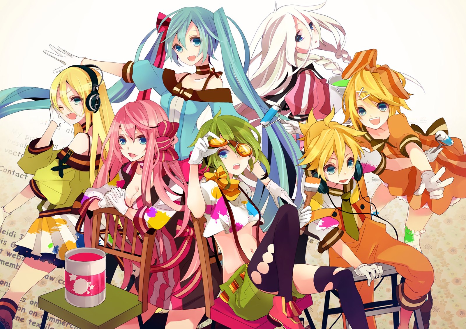 Vocaloids - Anime, Vocaloid, Hatsune Miku, Anime art, Yuzuki Yukari, Ia, Kagamine rin, Gumi megpoid, Longpost