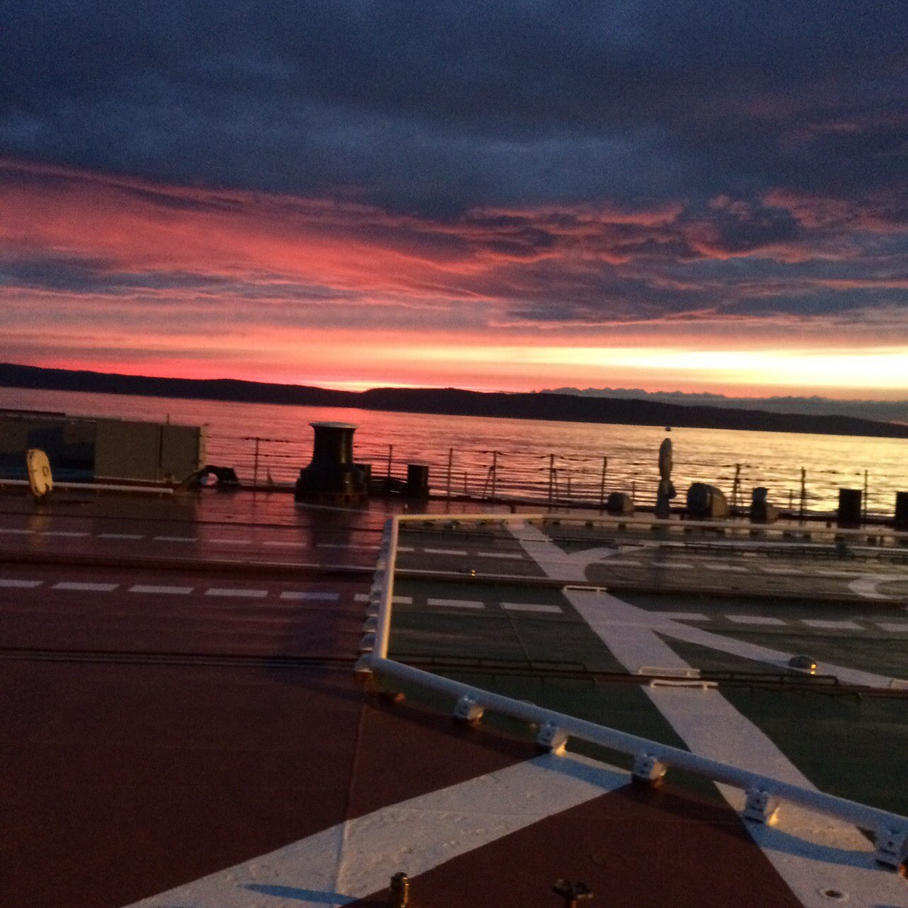 Northern Fleet - My, Sea, Fleet, Northern Fleet, Friend, Sailors, Sunset, Beautiful