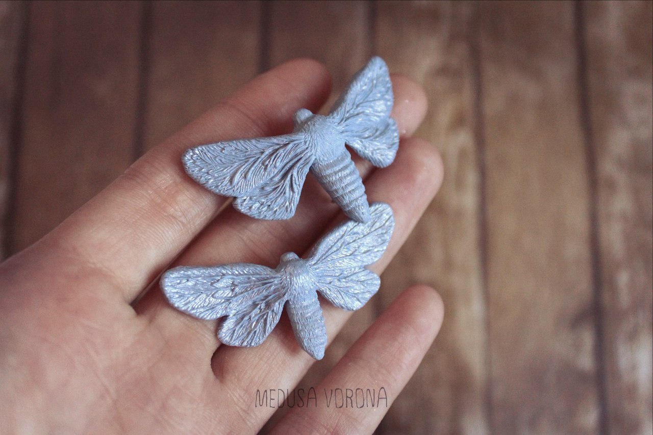 Little winter moths (decorations) - My, My, Magic, Butterfly, , Winter, Patterns on the window, With your own hands, Decoration, Longpost