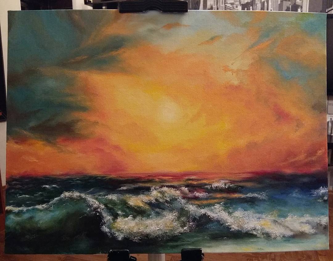 Morechko - My, Sea, Oil painting, Canvas