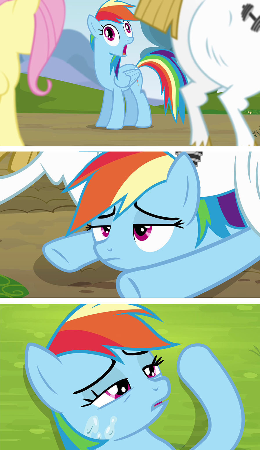 Come up with a text for the picture 21 - My little pony, , Rainbow dash