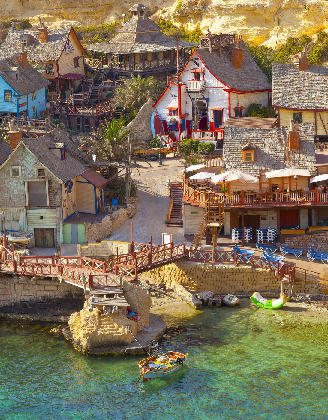 Popeye's Sailor's Village - The photo, Popeye the sailor, Malta, Island, Village