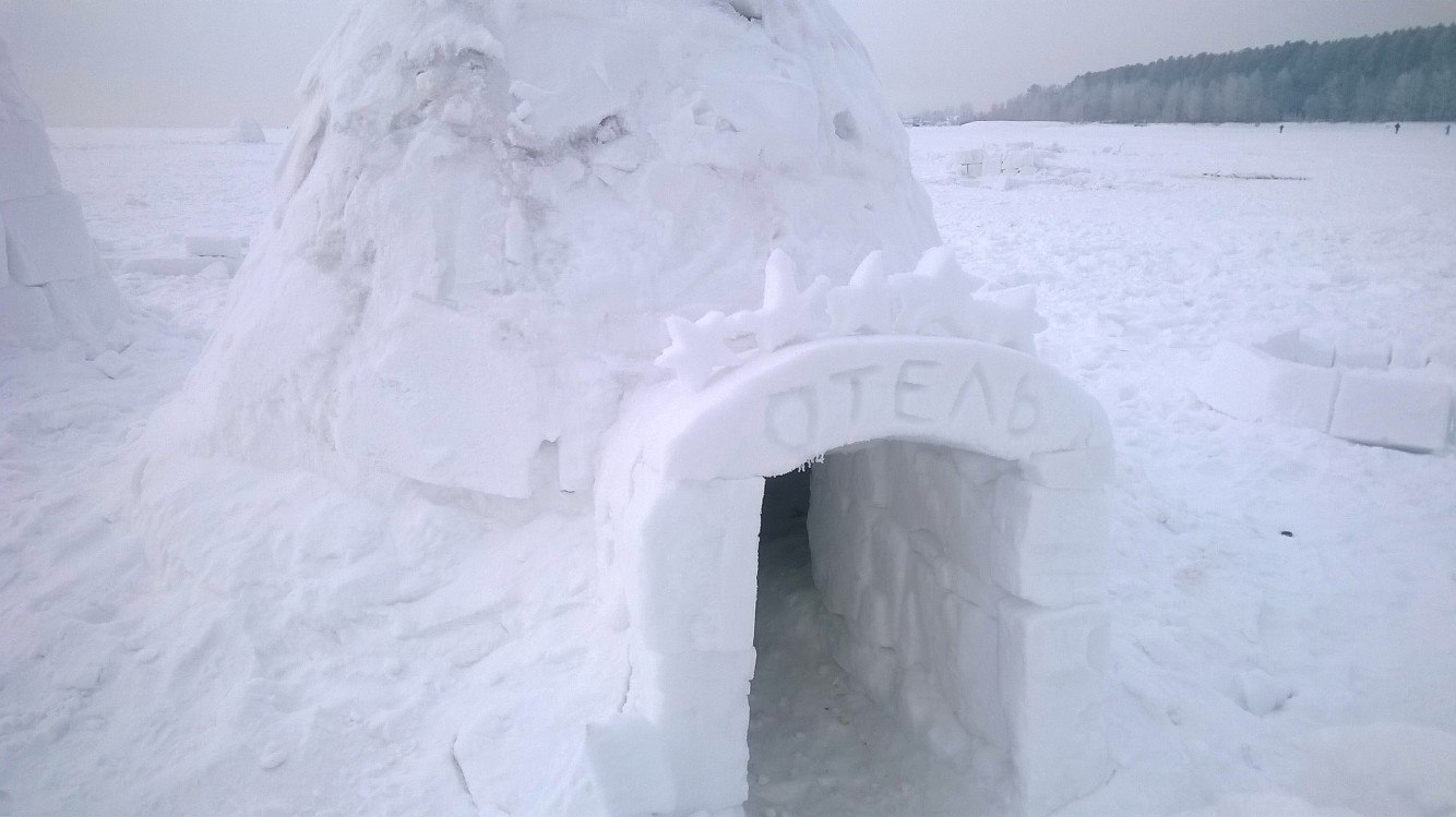 City of the Eskimos at the Ob HPP (Igloo 2017) - My, Obges, Igloo, North, Novosibirsk, Ob sea, Ob Reservoir, Russia, Video, Longpost