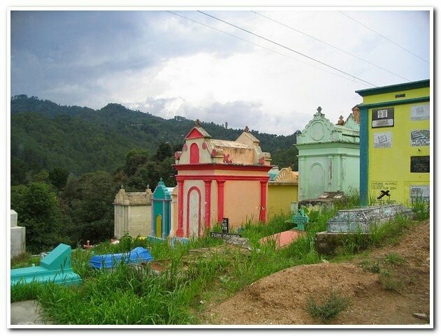 Colored Graves of Guatemala - Cemetery, Death, Guatemala, America, Longpost