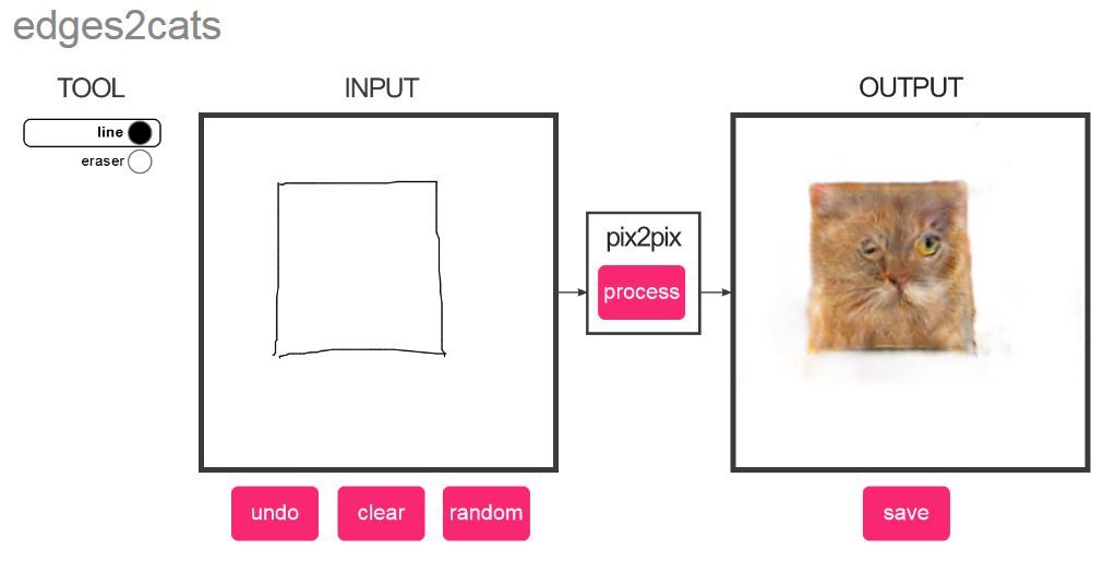 Pix2pix - software for turning pencil sketches into photos - Interesting, Нейронные сети, Program, cat, Crooked hands, Longpost