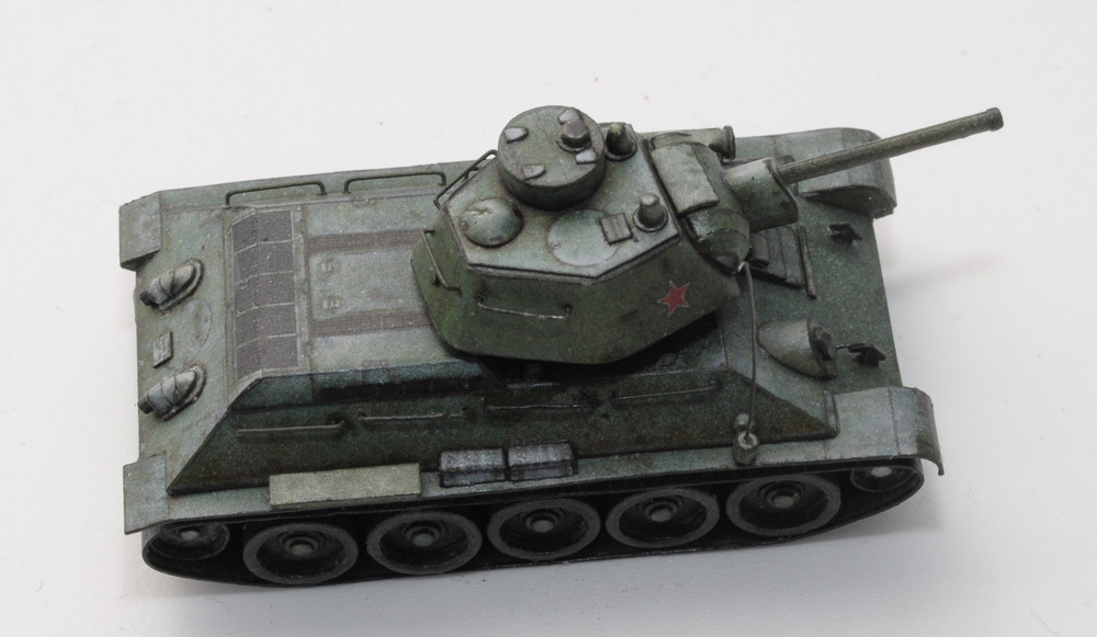 Т-34-76 из бумаги. 1:100 - Моё, т-34, Изделия из бумаги, Бумажный моделизм, Papercraft, Длиннопост