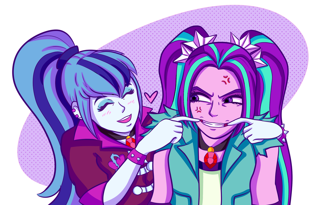 Smile - My little pony, Equestria girls, Sonata dusk, Aria blaze