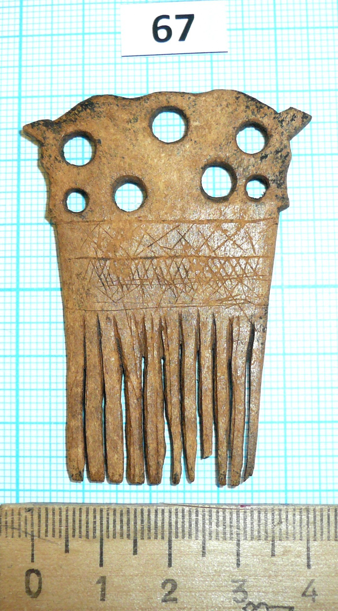 Combs from the settlement Unorozh - Archeology, Crest, Early Middle Ages, Longpost