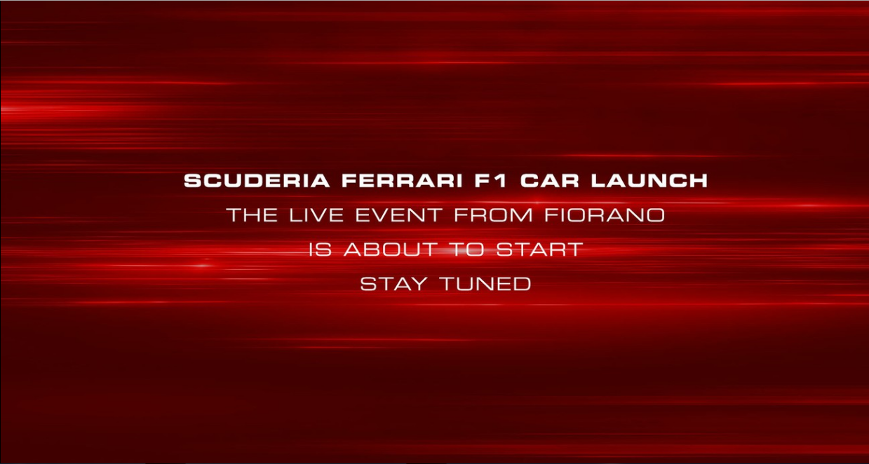 Online presentation of the new car Scuderia Ferrari in Formula 1 (9:45 CET) - Presentation, Ferrari, Formula 1