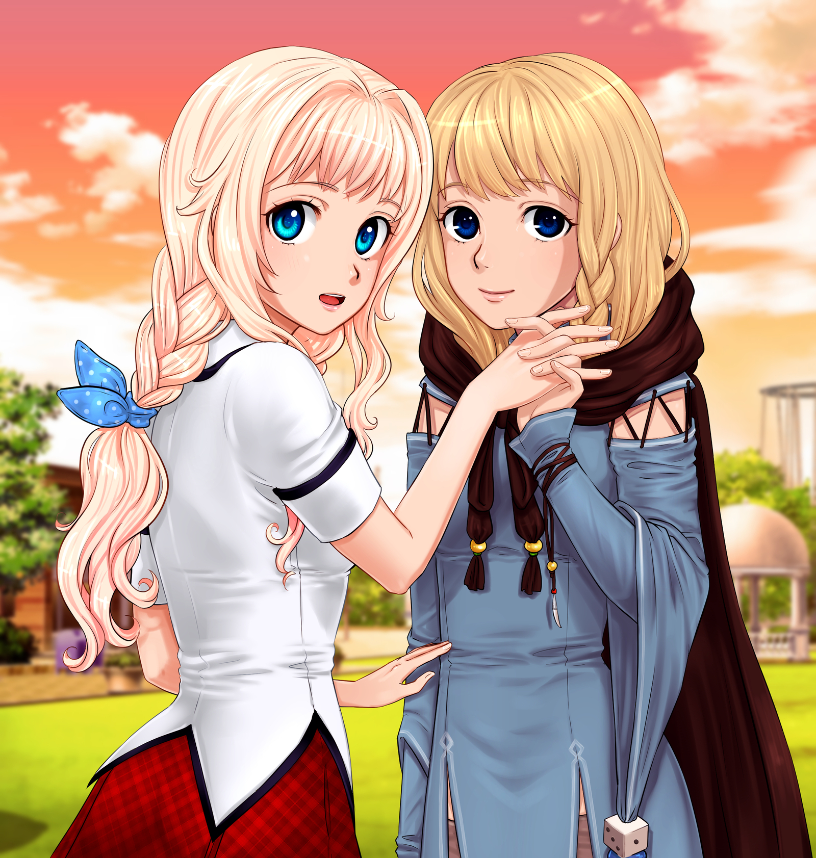 Crossover LGG and Lifemare - My, Orikanekoi, Copyright, , Little green girl, Yana, Not anime, Visual novel, Anime