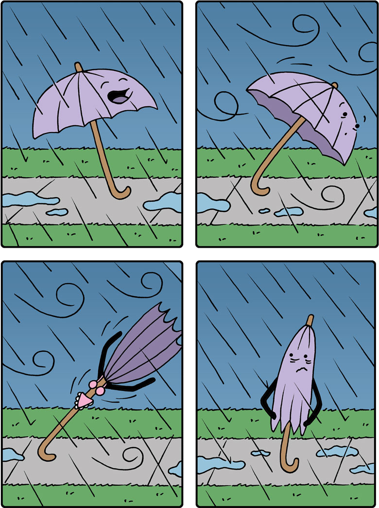 Umbrella - Umbrella, Comics, Rain, Buni