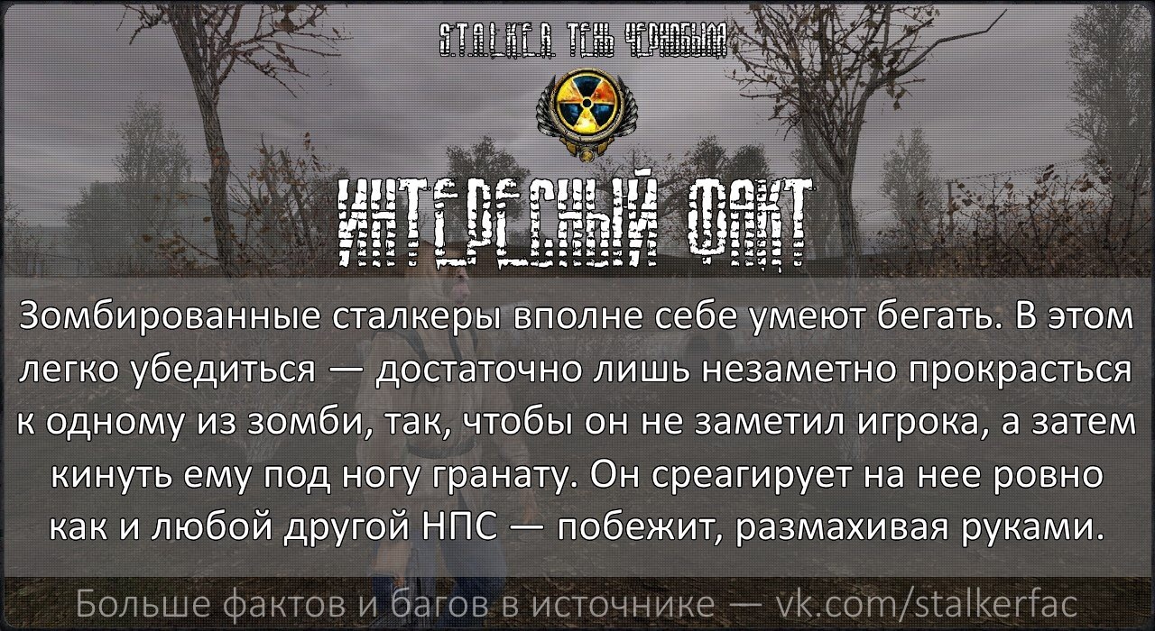 STALKER Interesting facts - №19 - Stalker, Stalker shadow of chernobyl, Stalkerfac, Stalker: Shadow of Chernobyl