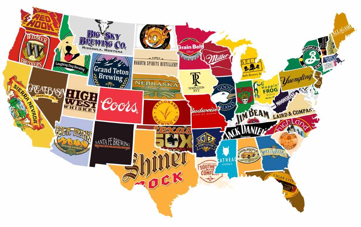 Who, where and what drinks in the USA? - Alcohol, USA, America, Text, Vodka, Beer, States, Longpost